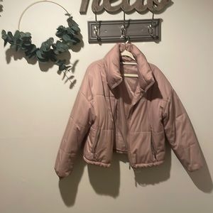 NASTY GAL cropped puffer